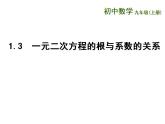 苏科版九年级数学上册 1.3 一元二次方程的根与系数的关系课件PPT