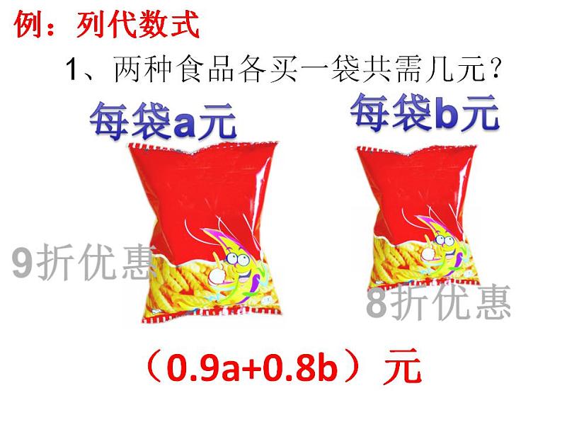 苏科版七年级数学上册 3.2 代数式课件PPT第7页