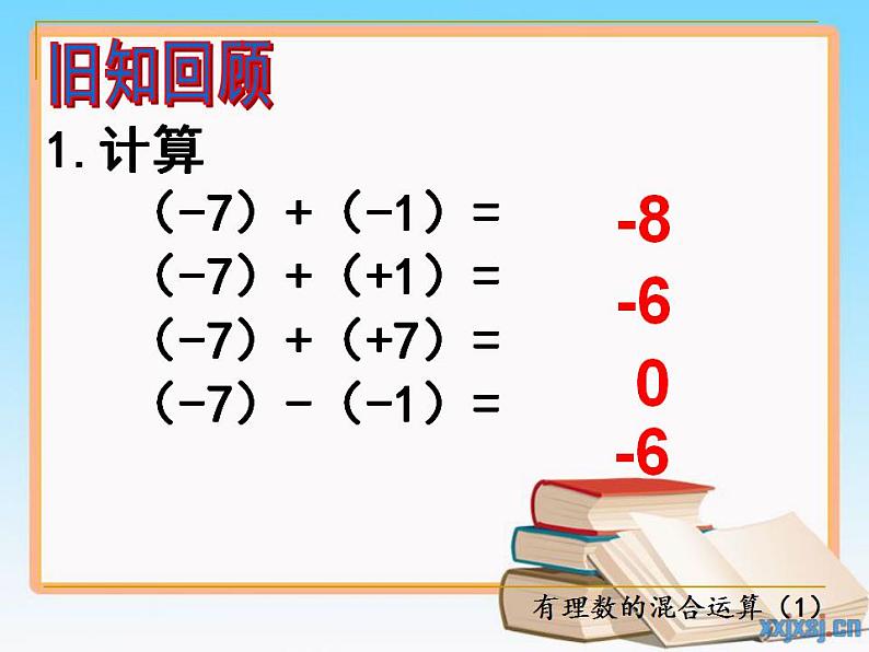 苏科版七年级数学上册 2.8 有理数的混合运算课件PPT第2页