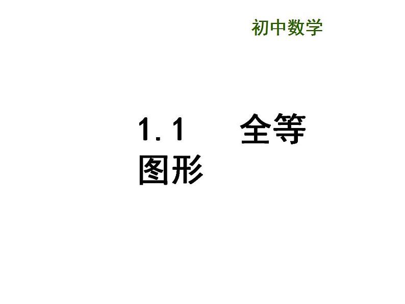 苏科版八年级数学上册 1.1 全等图形课件PPT03