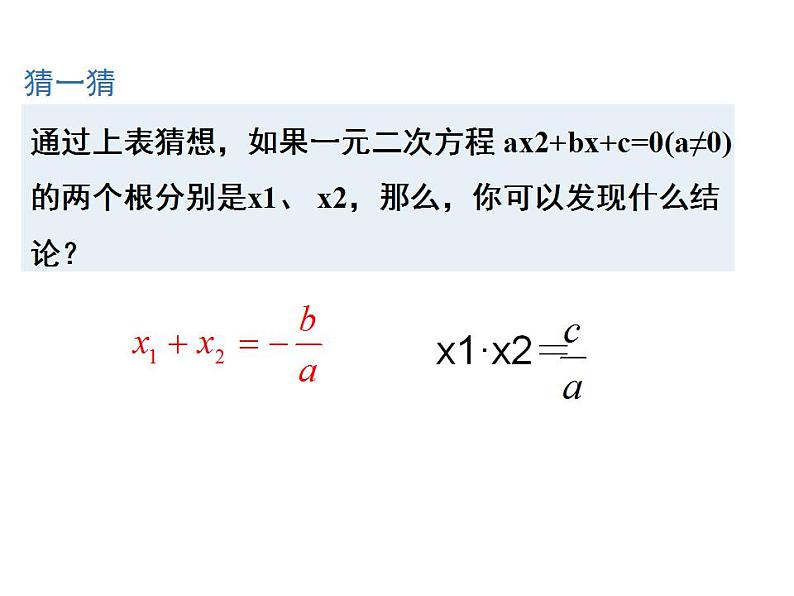 苏科版九年级数学上册 1.3 一元二次方程的根与系数的关系课件PPT05