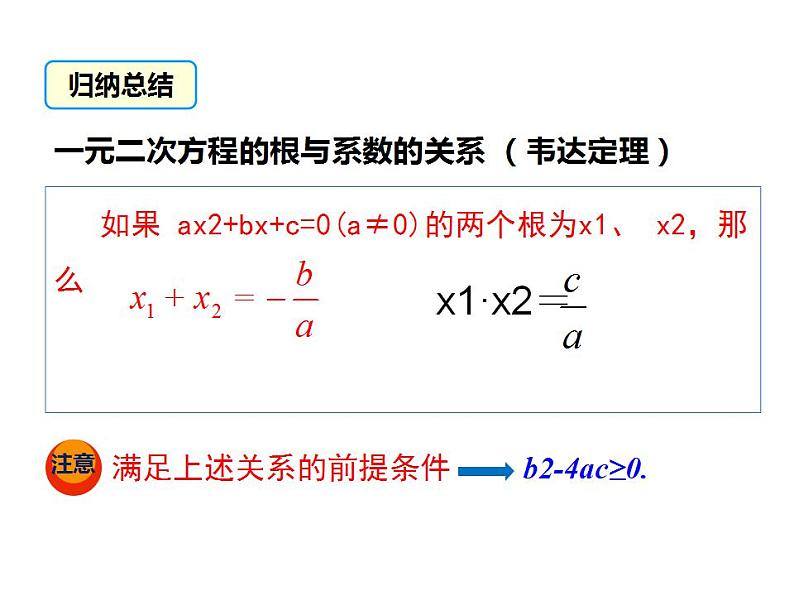 苏科版九年级数学上册 1.3 一元二次方程的根与系数的关系课件PPT08