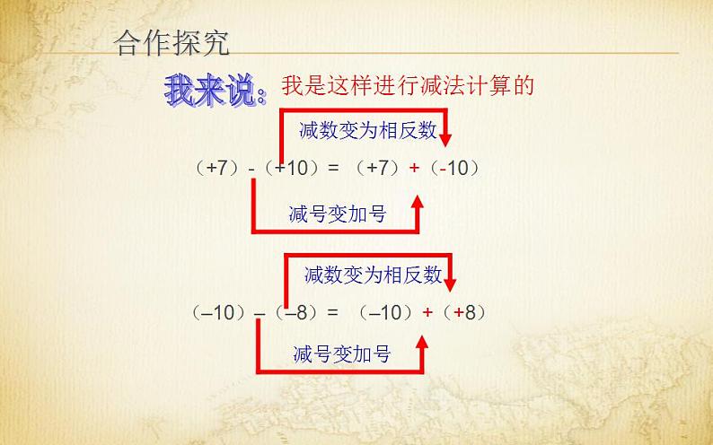 北师大版七年级数学上册《有理数的减法》优课课件08