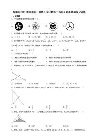 浙教版八年级上册第2章 特殊三角形综合与测试精练