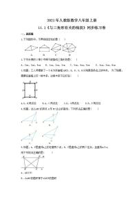 初中数学人教版八年级上册本节综合同步训练题