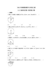 数学九年级上册3.3 垂径定理精练