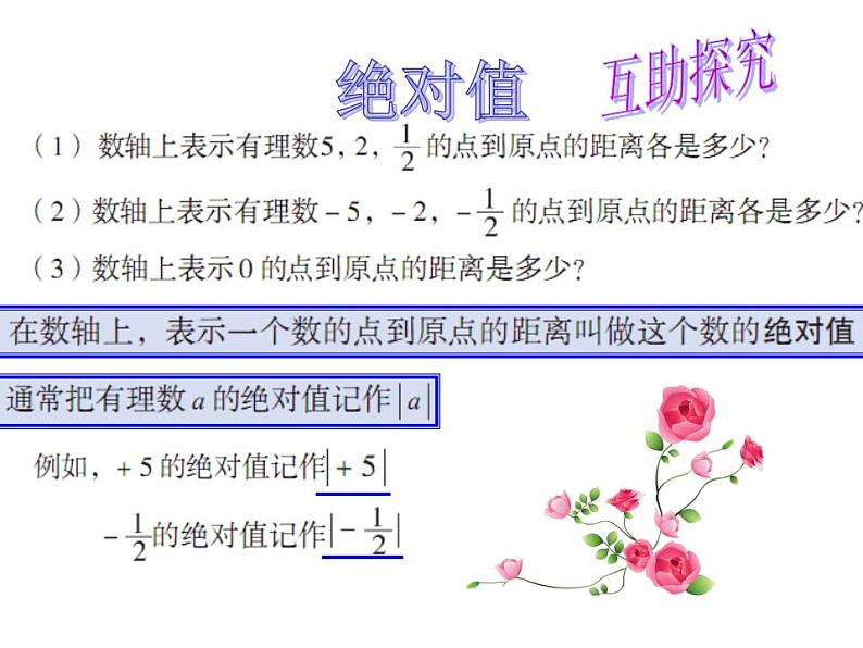 1.3 绝对值与相反数（8）（课件）数学七年级上册-冀教版06