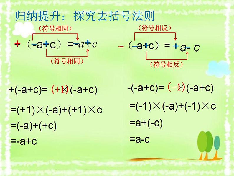 4.3 去括号（8）（课件）数学七年级上册-冀教版07