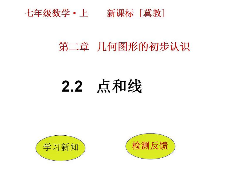 2.2 点和线（6）（课件）数学七年级上册-冀教版01