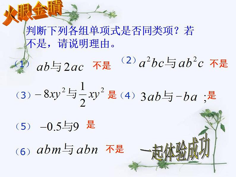 4.2 合并同类项（8）（课件）数学七年级上册-冀教版04