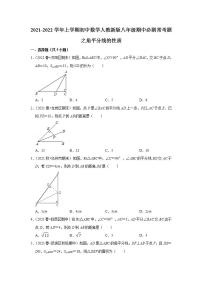 2021-2022学年上学期初中数学人教新版八年级期中必刷常考题之角平分线的性质