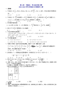 2020-2021学年第3章 代数式综合与测试达标测试