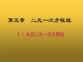 北师大版八年级数学上册《认识二元一次方程组》课件4