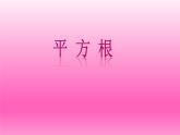 北师大版八年级数学上册《平方根》课件