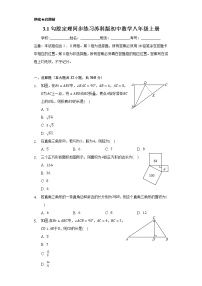 数学八年级上册3.1 勾股定理精品随堂练习题