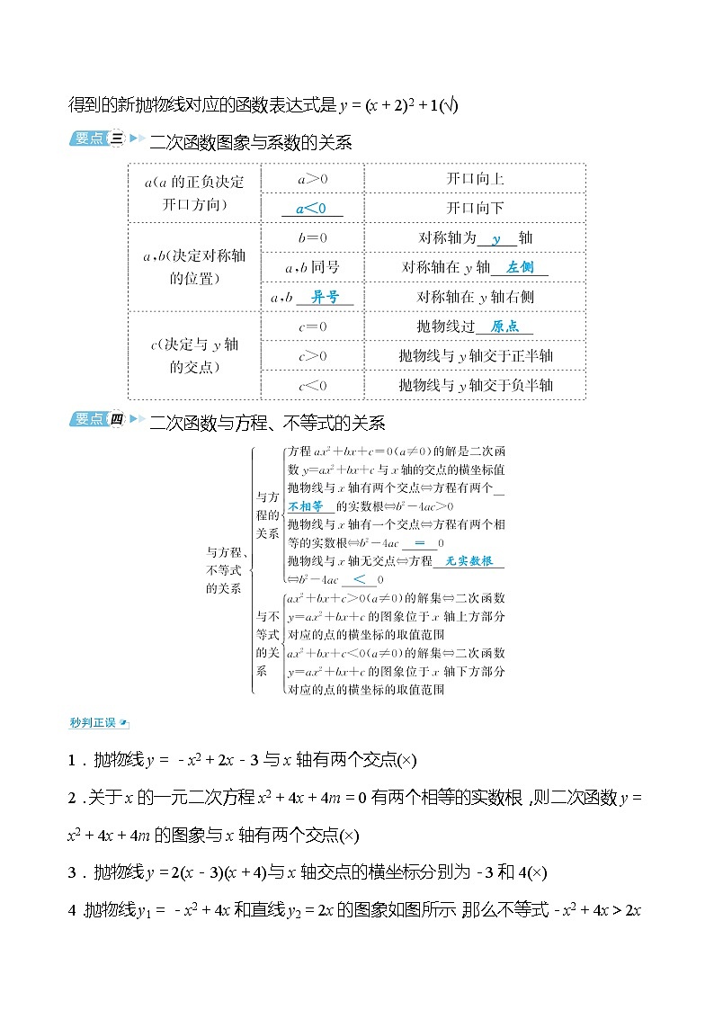 备战2022 中考数学 人教版 第十二讲 二次函数的图象与性质（教师版）第3页