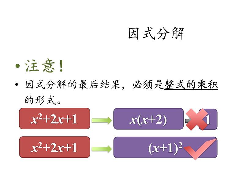 人教版八年级上册数学课件：14.3.1 提公因式法第8页