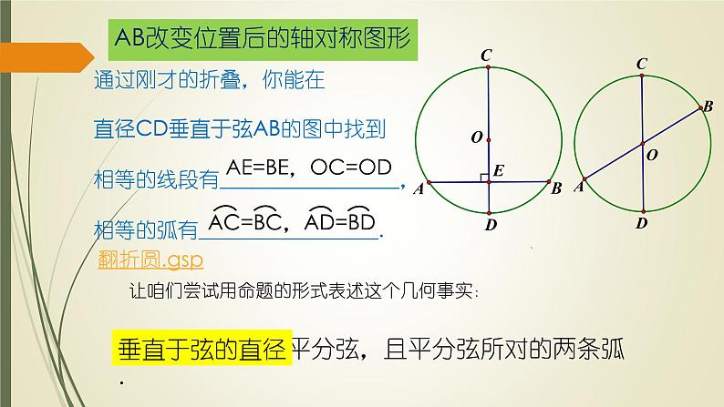 人教版数学九年级上册 24.1.2 垂直于弦的直径 上课课件(共18张PPT)第5页