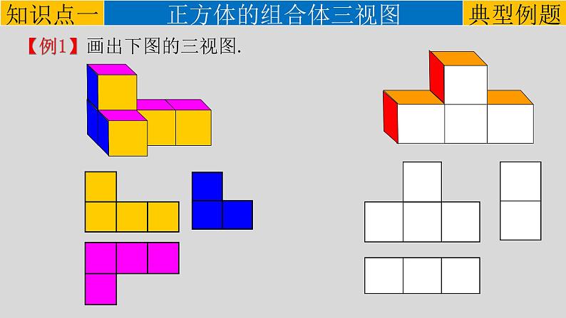 29.2（1） 三视图-正方体的组合体的三视图-2021-2022学年九年级数学下册教学课件（人教版）07