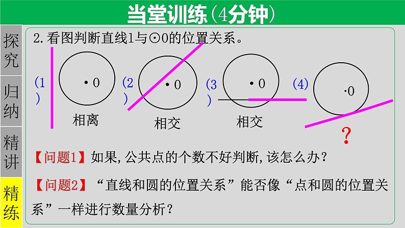 24.2.2（1） 直线和圆的位置关系-2021-2022学年九年级数学上册教学课件（人教版）07