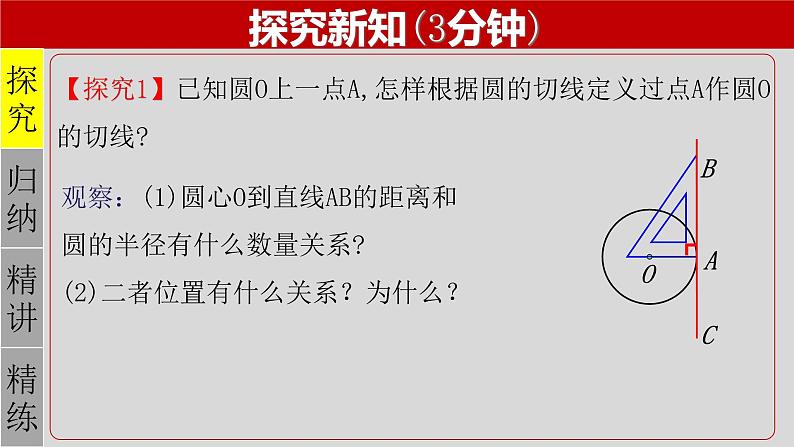 24.2.2（2） 直线和圆的位置关系(切线的判定和性质)-2021-2022学年九年级数学上册教学课件（人教版）第5页