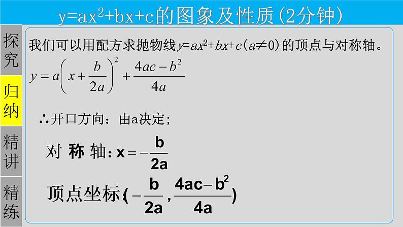 22.1.4（1） 二次函数y=ax²+bx+c的图象和性质-2021-2022学年九年级数学上册教学课件（人教版）第6页