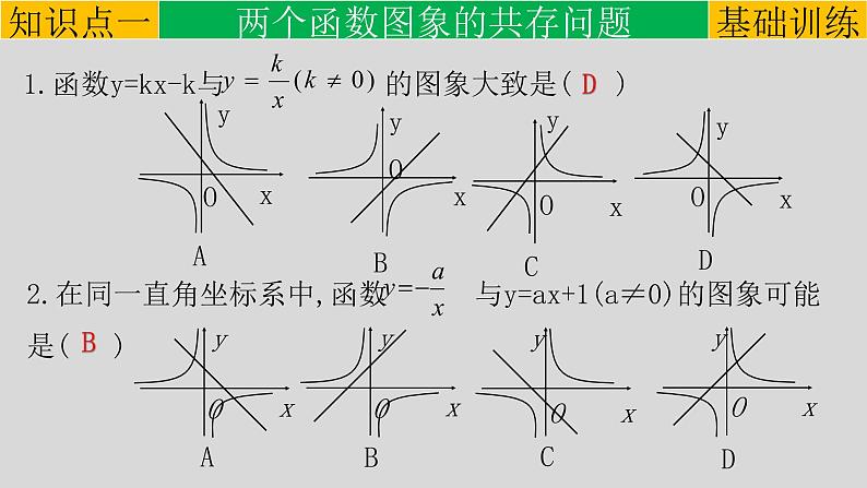 26.1.2（3） 反比例函数与一次函数的综合运用-2021-2022学年九年级数学下册教学课件（人教版）第5页