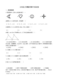 2021年广西壮族自治区南宁市九年级上学期数学期中考试试卷含答案