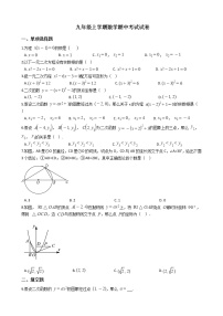 2021年江苏省徐州市九年级上学期数学期中考试试题含答案