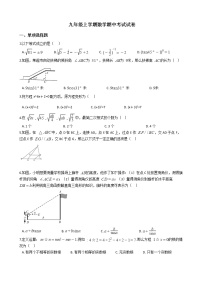 2021年河南省南阳市唐河县九年级上学期数学期中考试试卷含答案