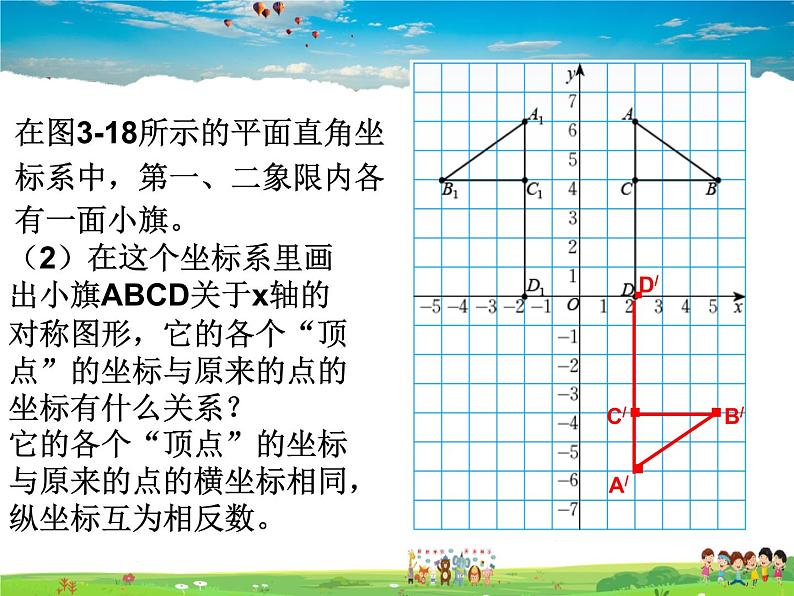 鲁教版数学七年级上册-5.3轴对称与坐标变化【教学课件】03