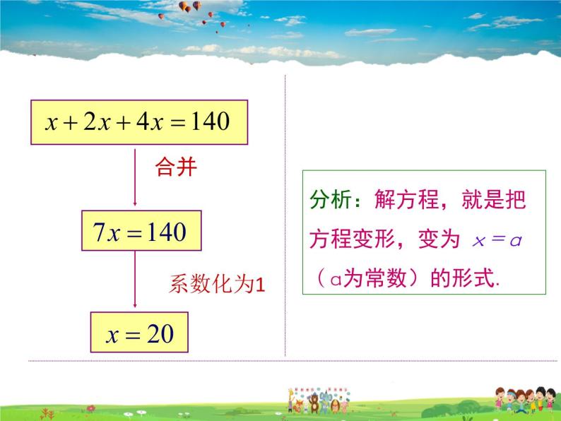 鲁教版数学六年级上册-4.2解一元一次方程（第1课时）【教学课件】06