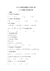 北师大版第二章 实数6 实数练习