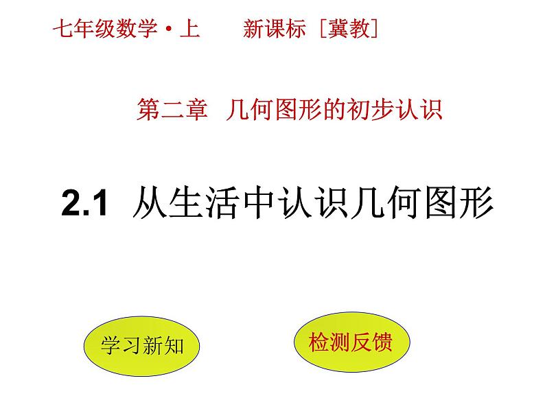 2.1 从生活中认识几何图形（10）（课件）数学七年级上册-冀教版第1页