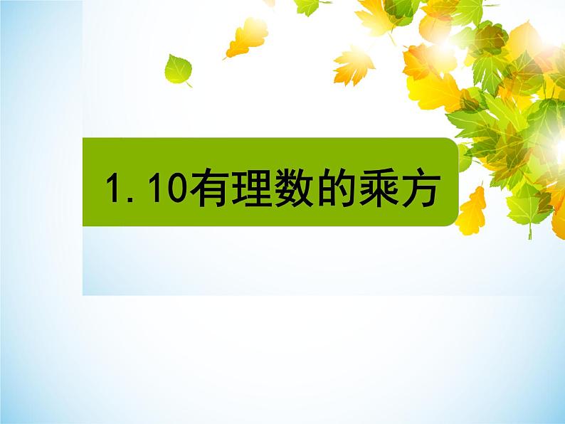 1.10 有理数的乘方（12）（课件）数学七年级上册-冀教版02