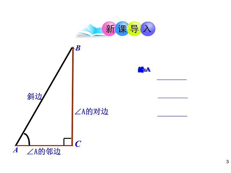 人教版九年级数学下册--28.1 锐角三角函数 第3课时 课件第3页