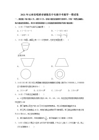 2021年云南省昭通市镇雄县中屯镇中考数学一模试卷  解析版