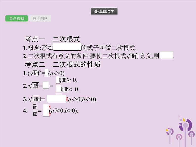 (通用版)中考数学总复习：第4课时《二次根式》课件 (含答案)第2页