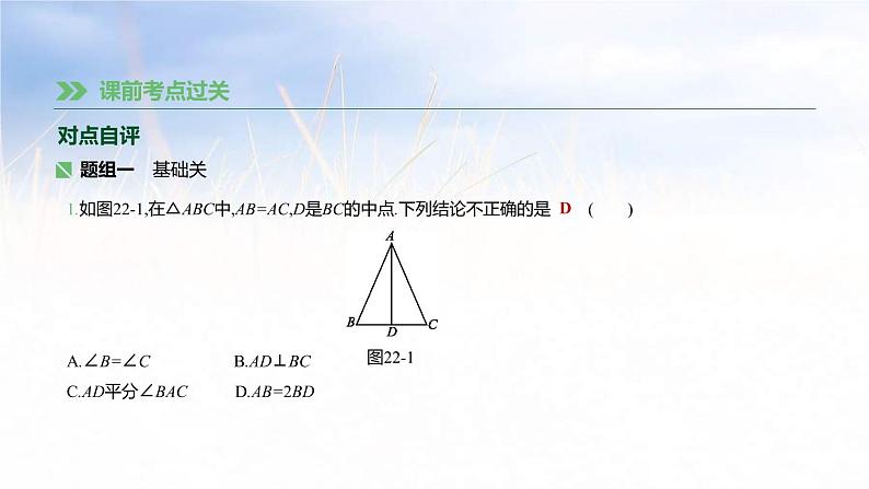 (广西版)中考数学总复习课件22《等腰三角形》(含答案)第6页