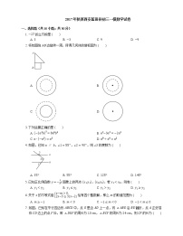 2017年西安市蓝田县中考一模数学试卷