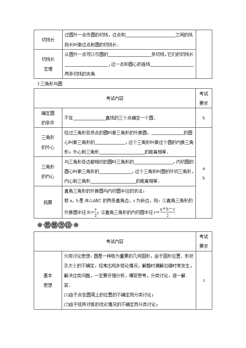 2022年中考数学总复习第23讲《直线与圆的位置关系》讲解(含答案) 学案第2页