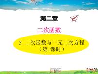 北师大版九年级下册5 二次函数与一元二次方程教学课件ppt