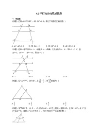 初中数学2 平行线分线段成比例当堂检测题