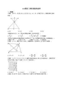 数学九年级上册4 探索三角形相似的条件课时作业