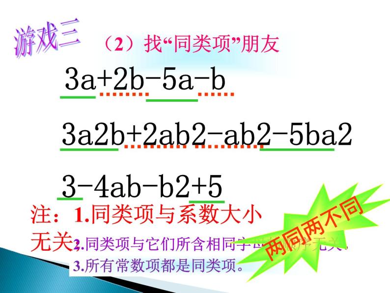 初中数学苏科版七年级上册第3章 代数式3.4 合并同类项说课课件ppt-教习网|课件下载