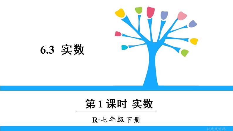 人教版七年级下册数学6.3   实数（1）（课件+导学案+同步练习含答案）01