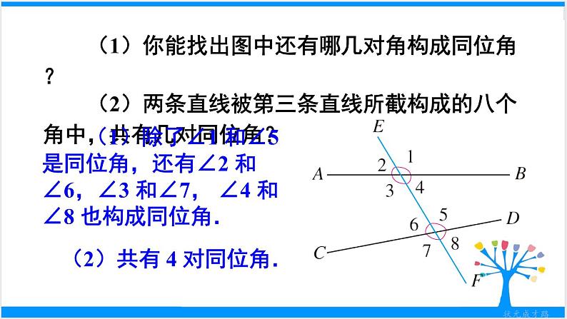 人教版七年级下册数学5.1.3 同位角、内错角、同旁内角（课件+导学案+同步练习含答案）08