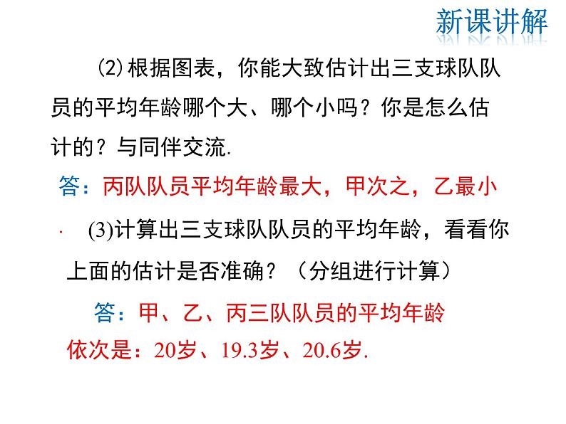 2021-2022学年度北师大版八年级上册数学课件 6.3  从统计图分析数据的集中趋势08