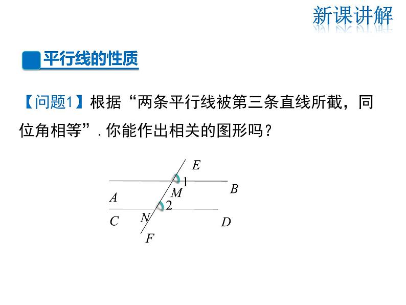 2021-2022学年度北师大版八年级上册数学课件 7.4  平行线的性质04