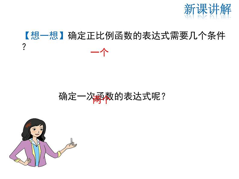 2021-2022学年度北师大版八年级上册数学课件 4.4  第1课时 确定一次函数的表达式第6页